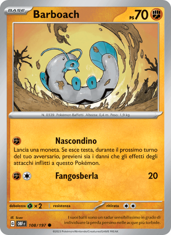 Barboach, carta 108 de Ossidiana Infuocata