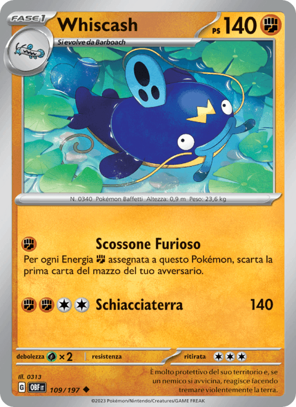 Whiscash, carta 109 di Ossidiana Infuocata