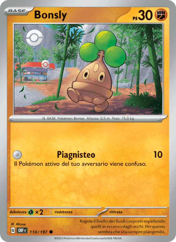 Bonsly, carta 110 di Ossidiana Infuocata