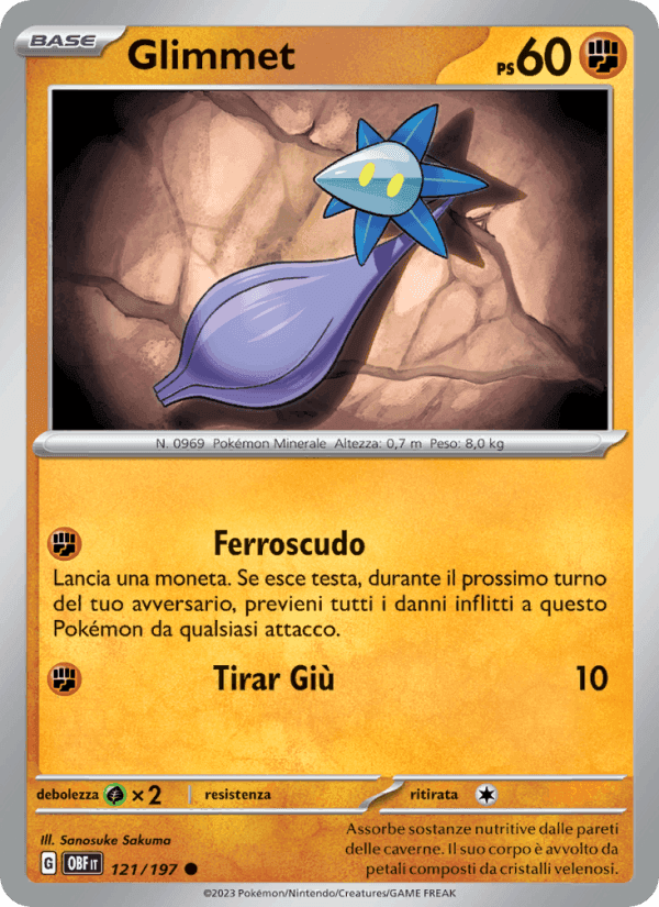 Glimmet, carta 121 di Ossidiana Infuocata
