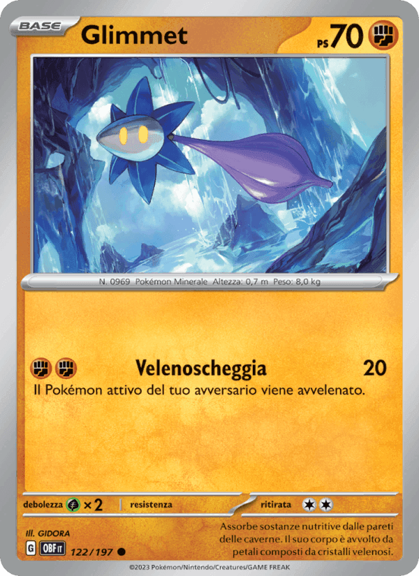 Glimmet, carta 122 di Ossidiana Infuocata