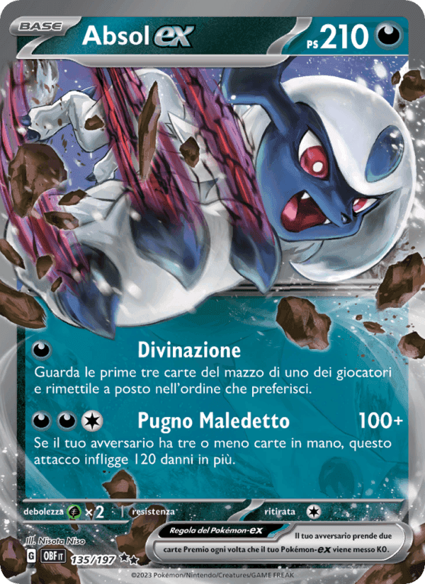 Absol-ex, carta 135 di Ossidiana Infuocata