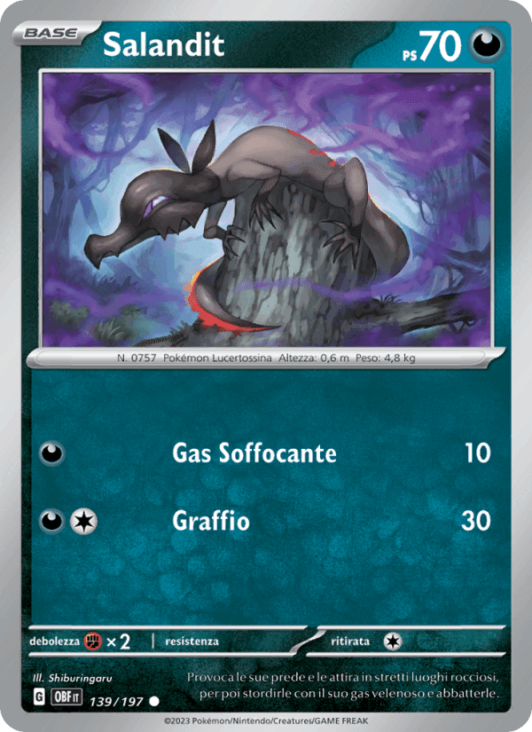 Salandit, carta 139 di Ossidiana Infuocata