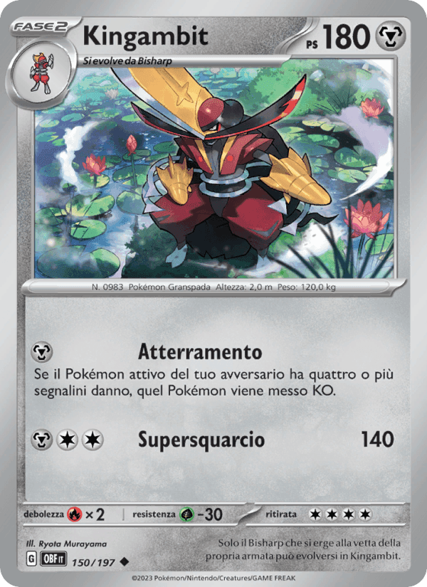 Kingambit, carta 150 di Ossidiana Infuocata