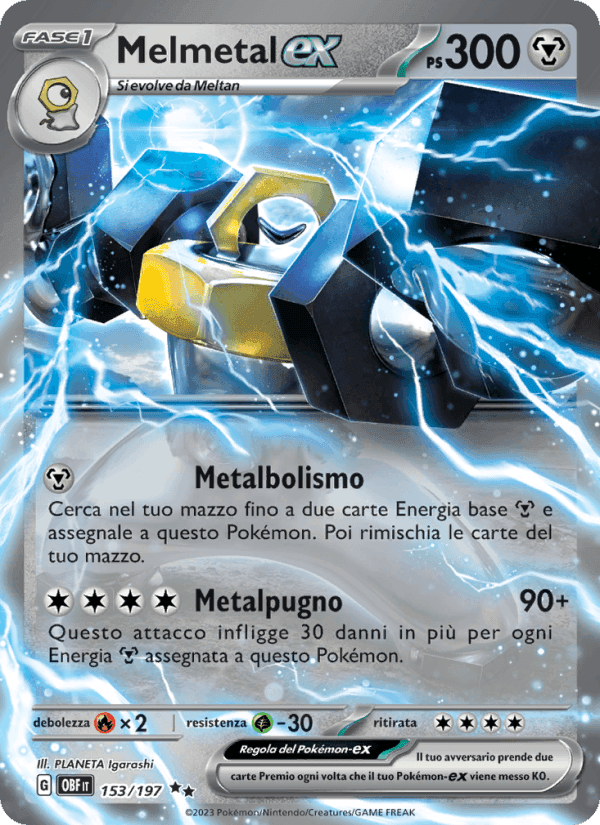 Melmetal-ex, carta 153 di Ossidiana Infuocata