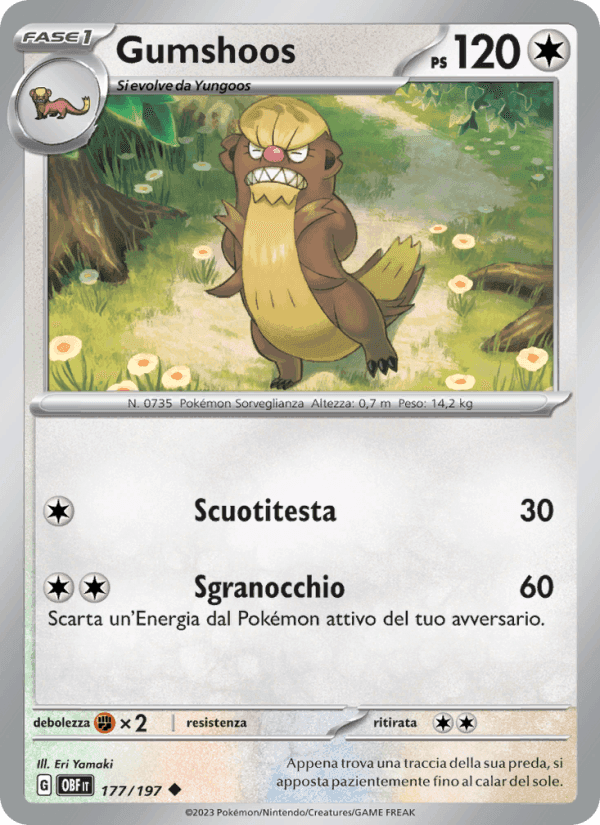 Gumshoos, carta 177 di Ossidiana Infuocata