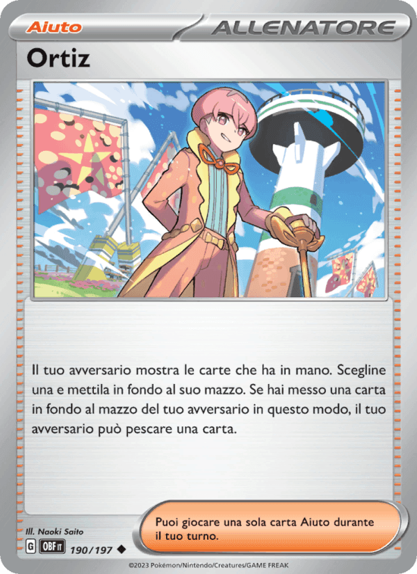Ortiz, carta 190 di Ossidiana Infuocata