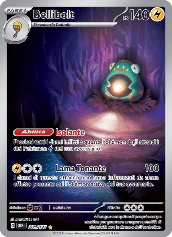 Bellibolt, carta 201 di Ossidiana Infuocata