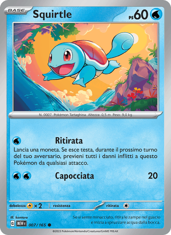 Squirtle, carte 007 de 151