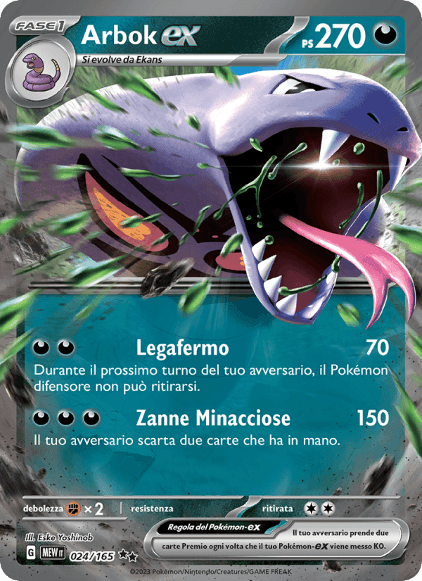 Arbok-ex, carta 024 di 151