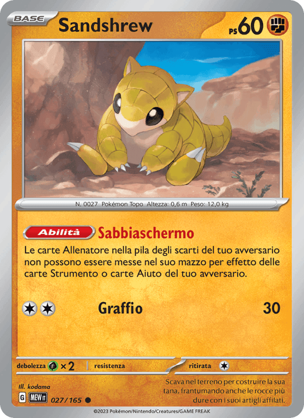 151 の 027 番、Sandshrew