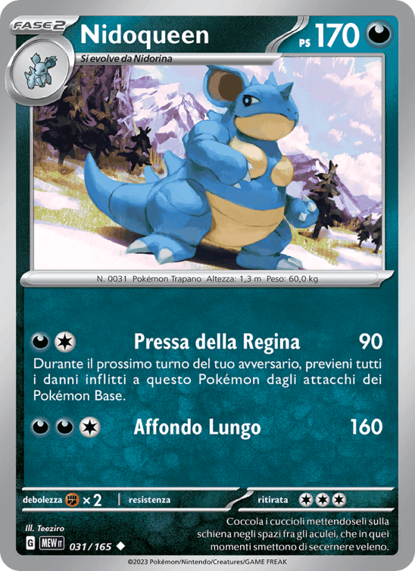 Nidoqueen, carta 031 de 151