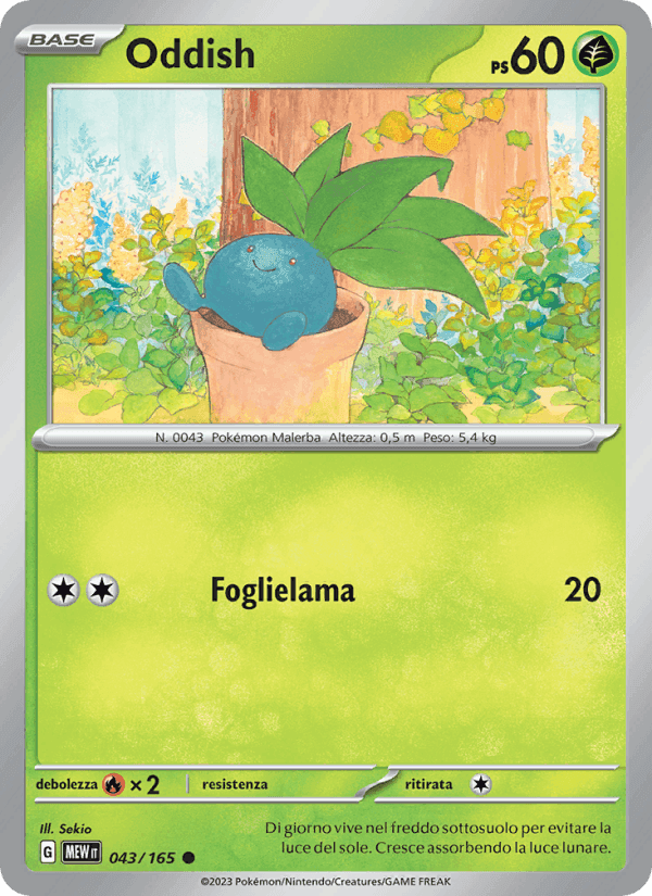 Oddish, carte 043 de 151