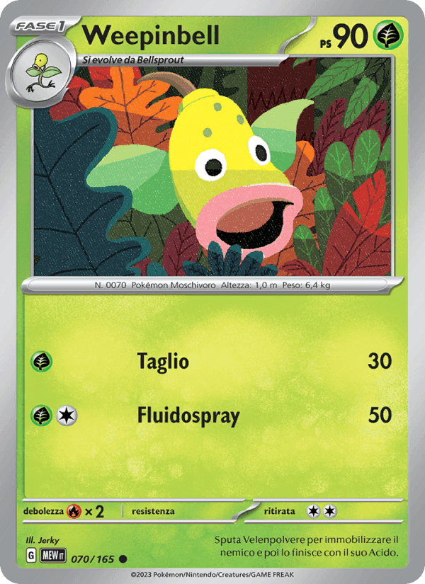 Weepinbell, carta 070 di 151