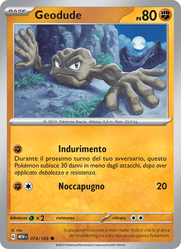 Geodude, carta 074 di 151