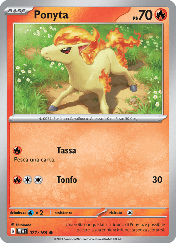Ponyta, carta 077 di 151