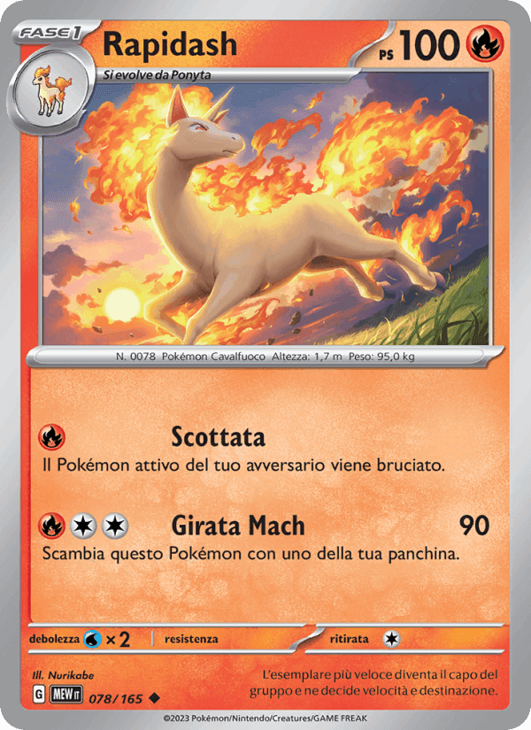 Rapidash, carta 078 di 151