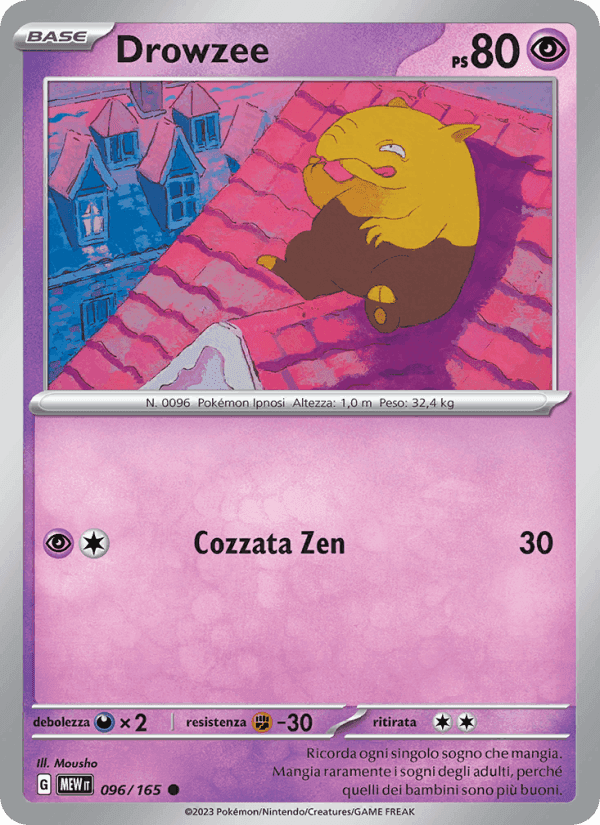 Drowzee, carta 096 de 151