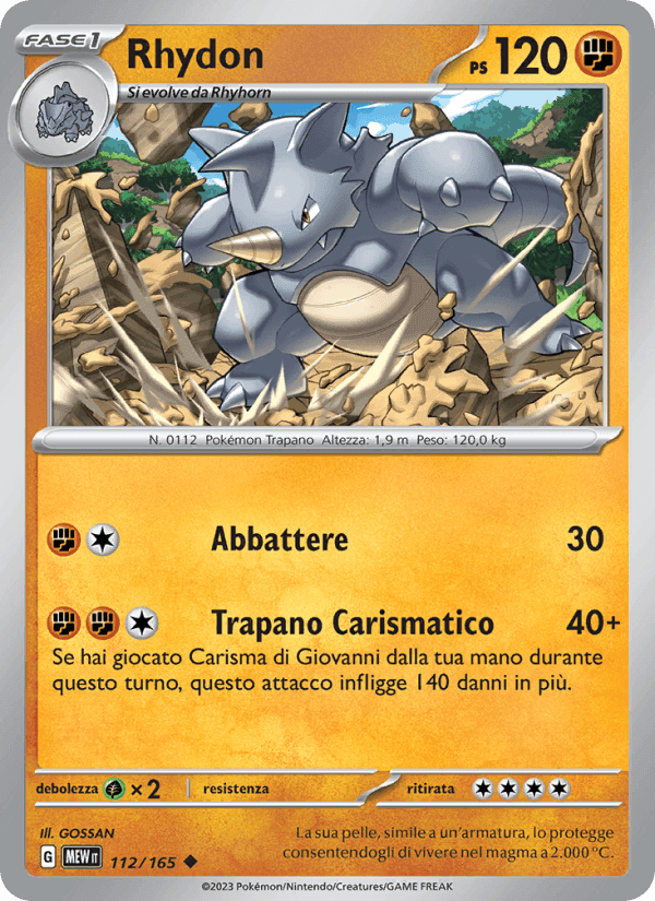 Rhydon, carta 112 di 151