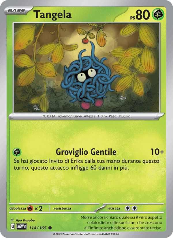 Tangela, card 114 from 151