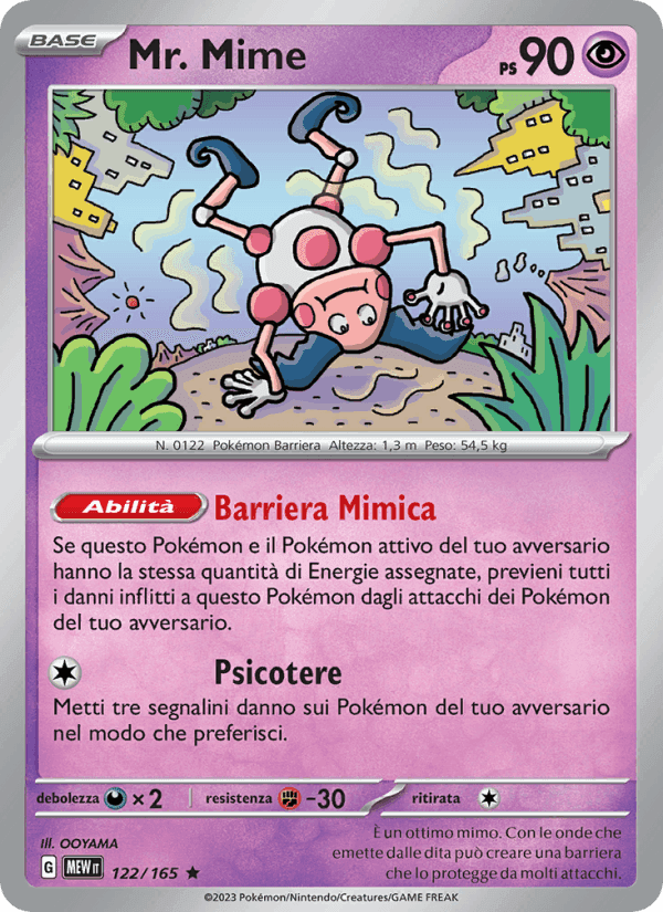 Mr. Mime, carte 122 de 151
