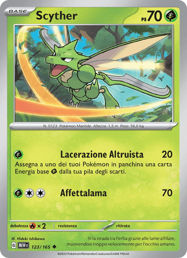 Scyther, carta 123 di 151