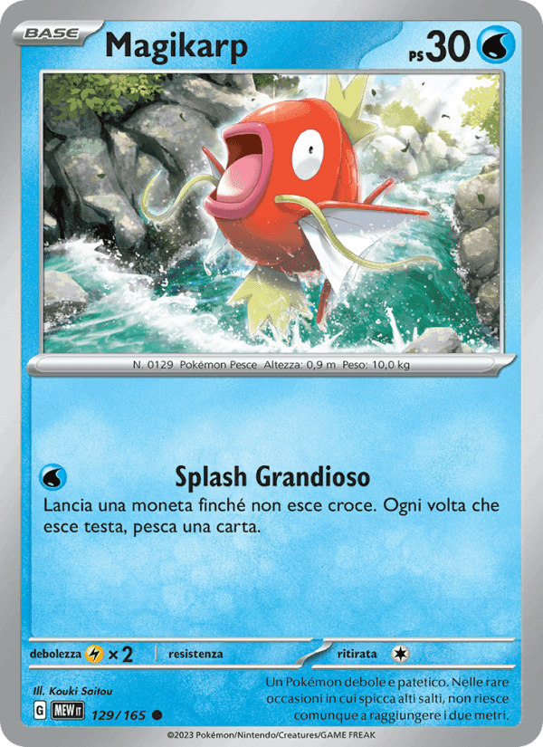 Magikarp, card 129 from 151