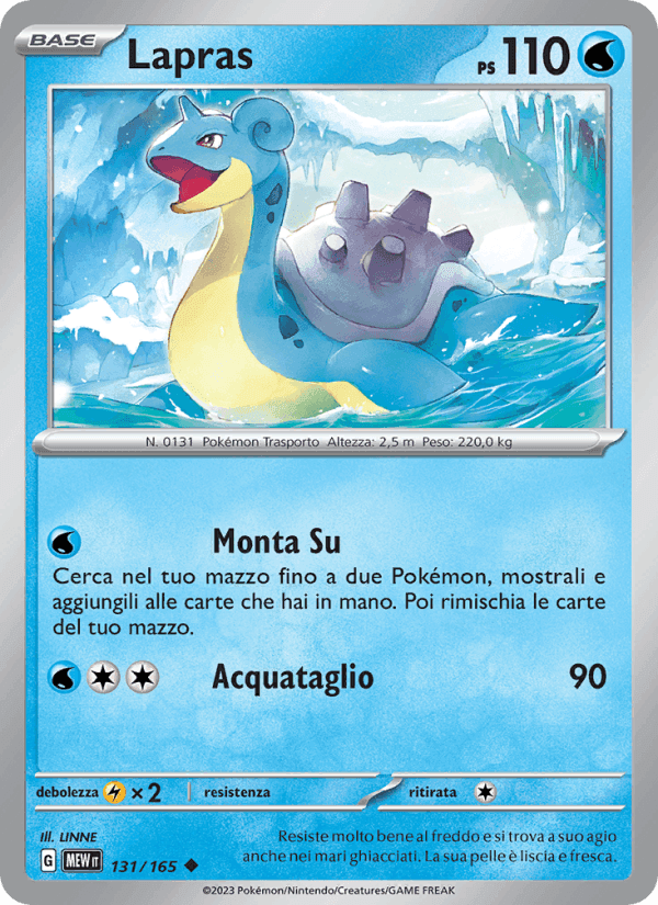 Lapras, carta 131 di 151