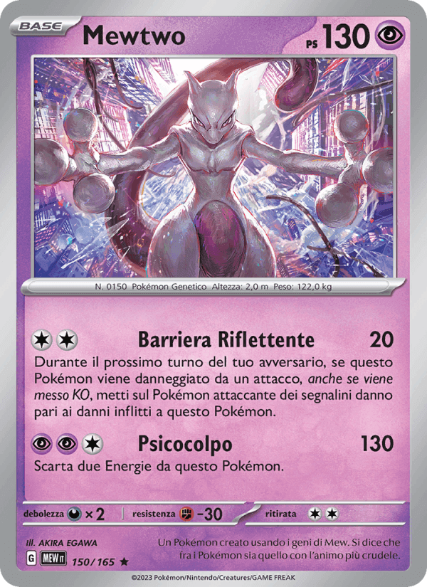 Mewtwo, carta 150 di 151
