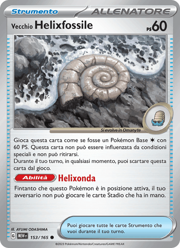 Vecchio Helixfossile, carta 153 di 151