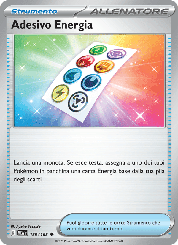 Adesivo Energia, carta 159 di 151