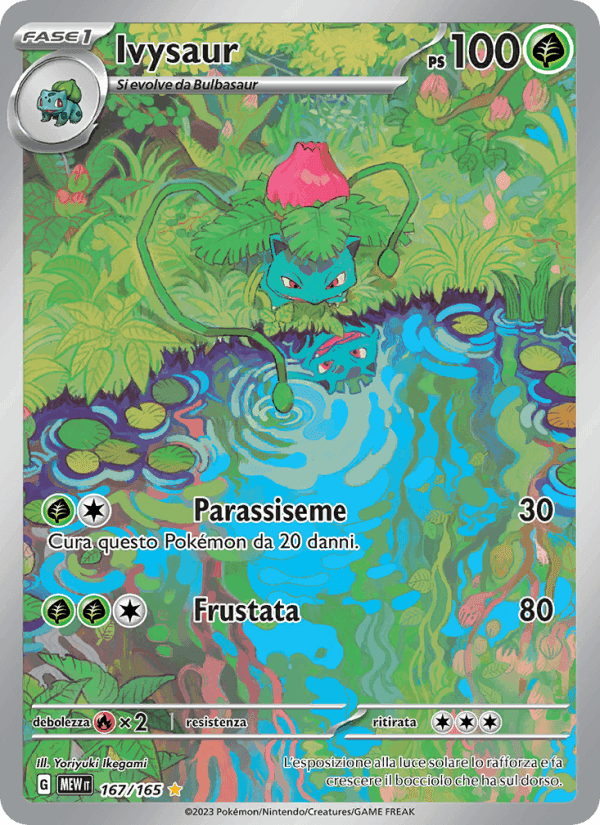 Ivysaur, carta 167 de 151