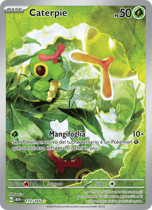 Caterpie, carta 172 di 151