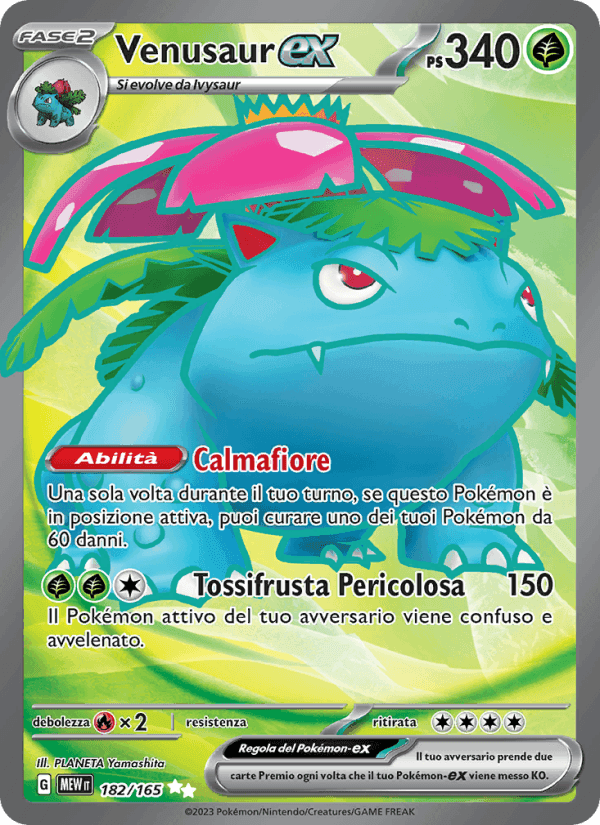 Venusaur-ex, carte 182 de 151