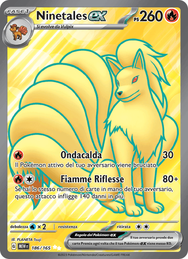 Ninetales-ex, carta 186 di 151