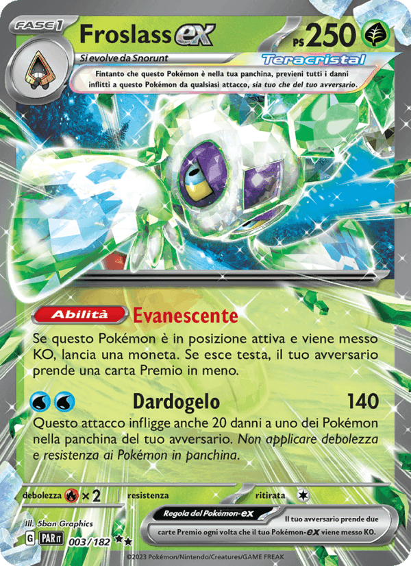 Froslass-ex, carte 003 de Paradosso Temporale