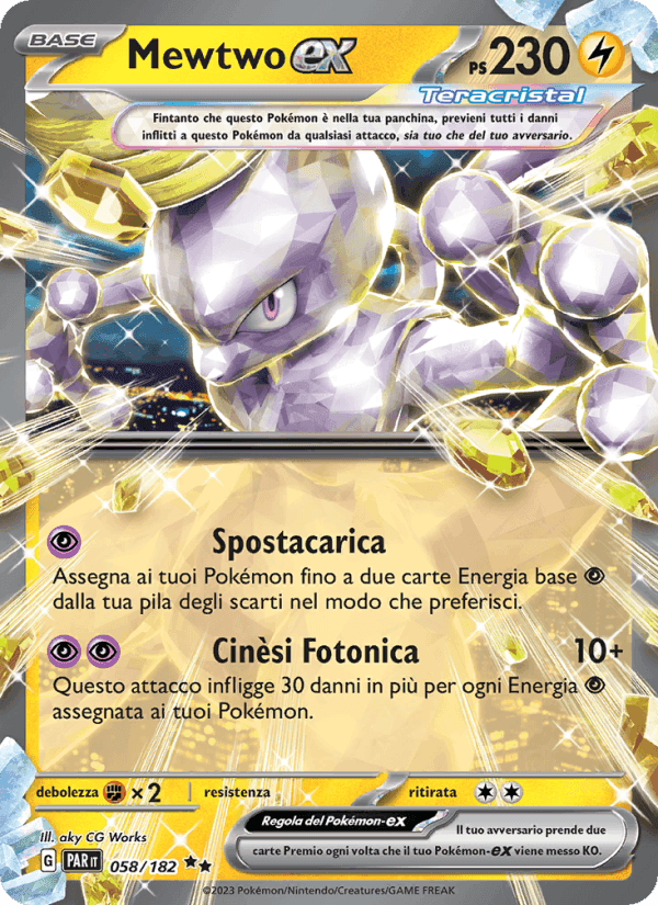 Mewtwo-ex, carta 058 di Paradosso Temporale