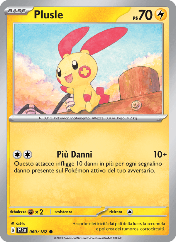 Plusle, card 060 from Paradosso Temporale