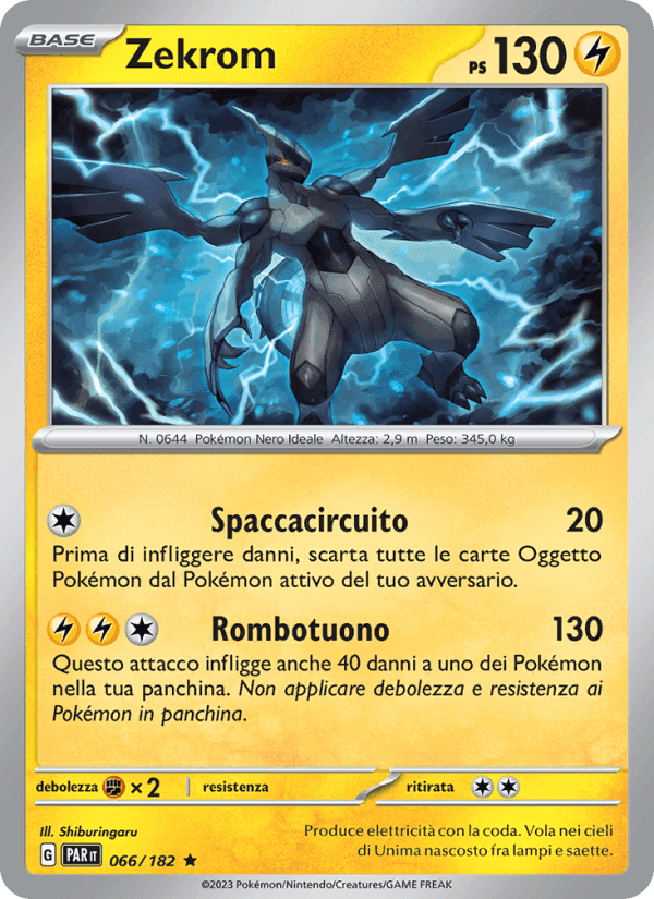 Zekrom, carta 066 di Paradosso Temporale