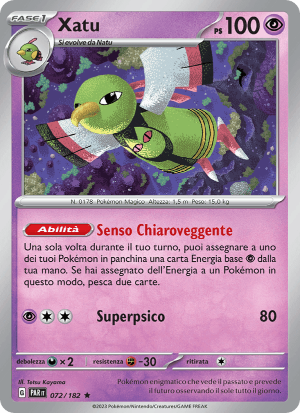Xatu, carta 072 di Paradosso Temporale