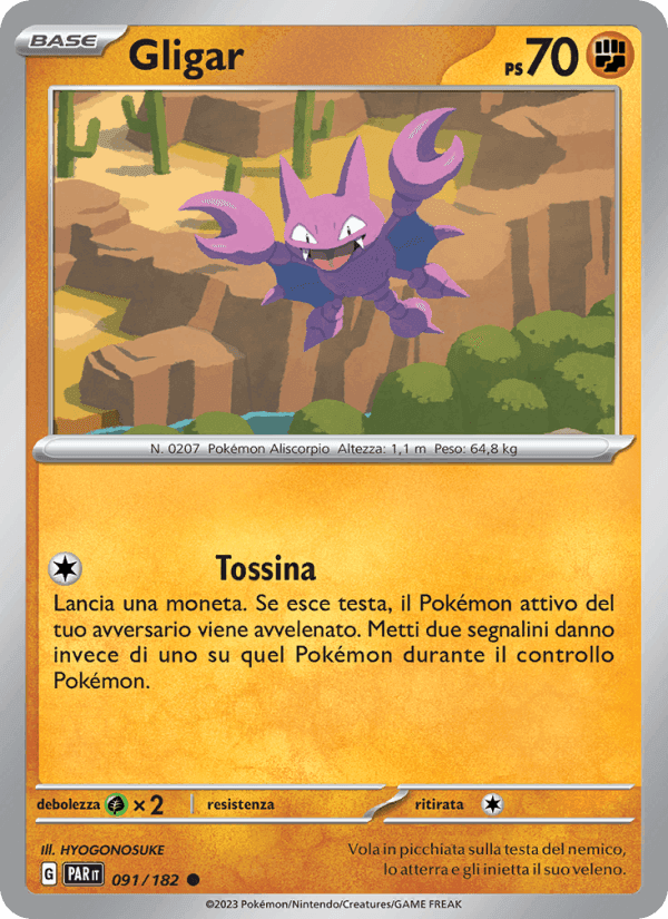 Gligar, card 091 from Paradosso Temporale