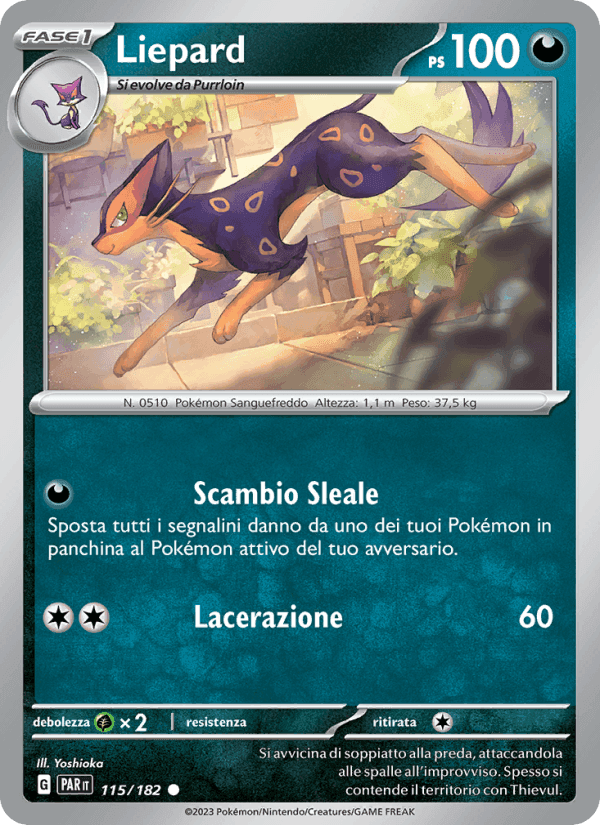 Liepard, card 115 from Paradosso Temporale