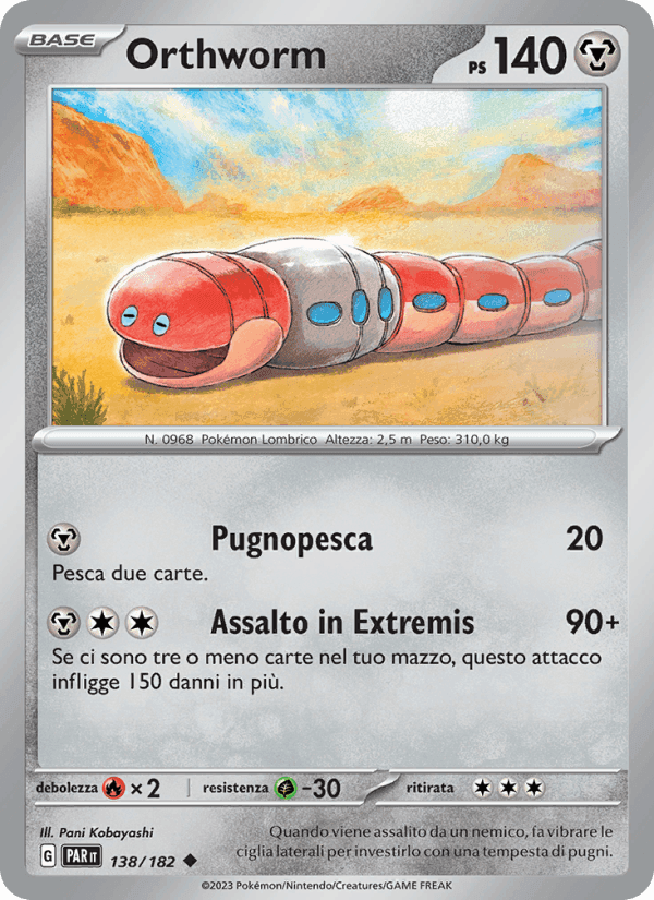 Orthworm, carta 138 di Paradosso Temporale
