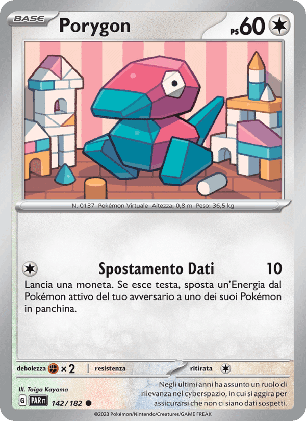 Porygon, carta 142 di Paradosso Temporale