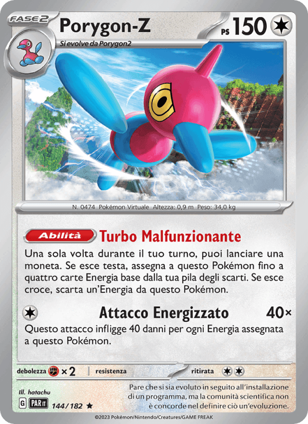 Porygon-Z, carta 144 de Paradosso Temporale
