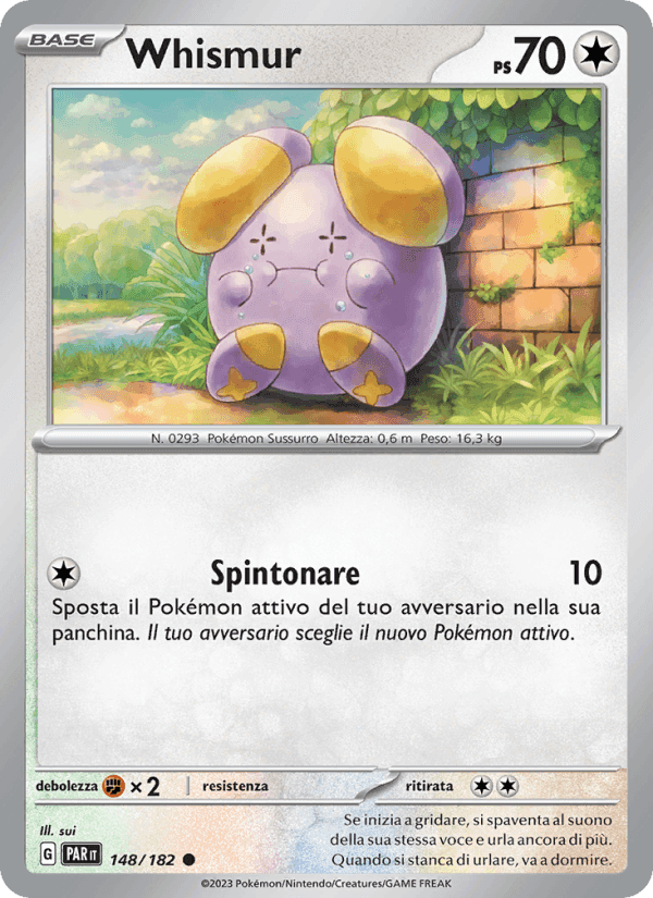 Whismur, carta 148 di Paradosso Temporale