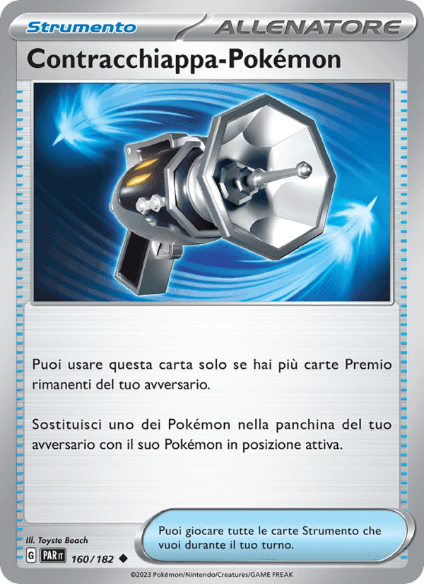 Contracchiappa-Pokémon, card 160 from Paradosso Temporale
