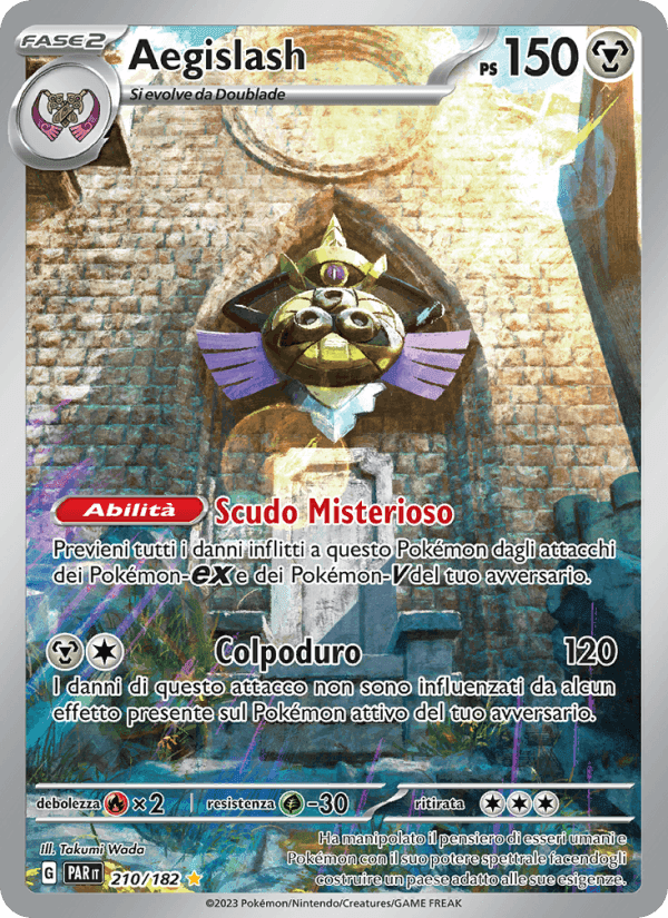 Aegislash, card 210 from Paradosso Temporale