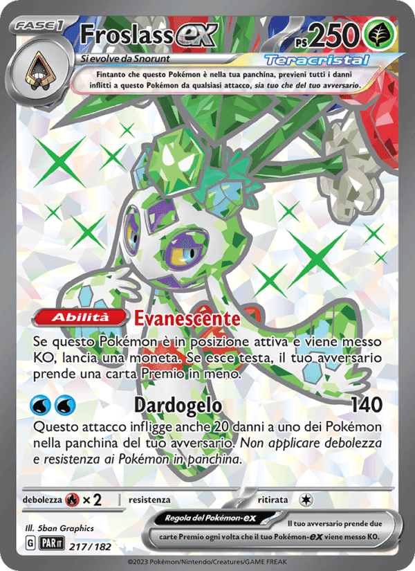 Froslass-ex, carta 217 di Paradosso Temporale