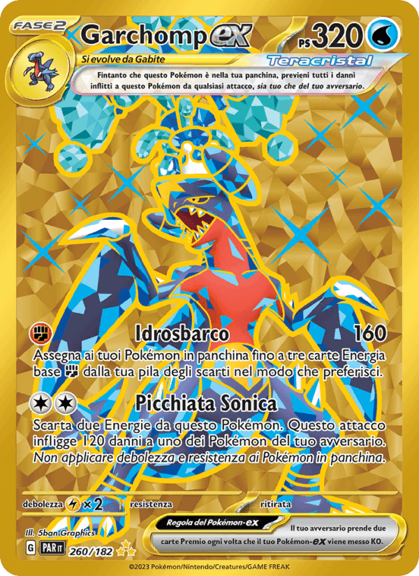 Garchomp-ex, carta 260 di Paradosso Temporale